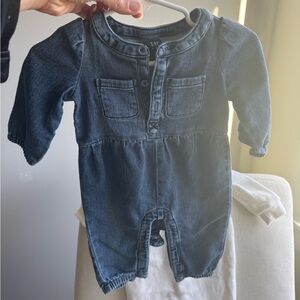 GAP Dark Denim Blue Baby One-Piece Bodysuit
